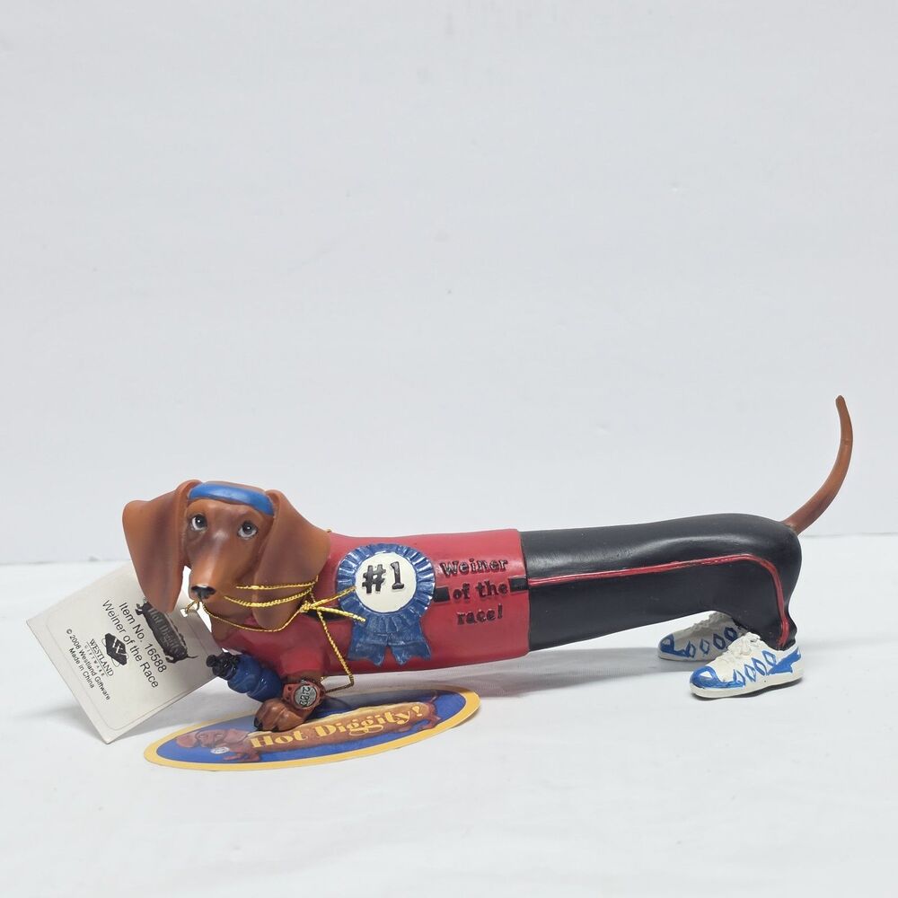 Westland Hot Diggity Dog Weiner of the Race Dachshund Weiner Tag #16588 NWT